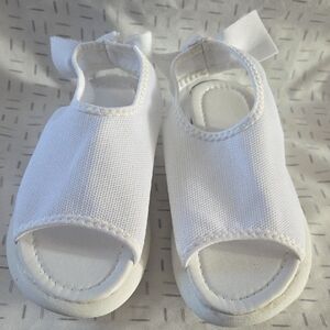 White Canvas Sandals